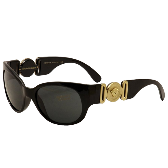 Versace VE4265 Sunglasses GB1 87 Black (Gray) 57mm